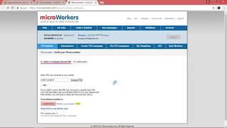 How to solve microworkers phone verification problem  Home based online jobs [upl. by Lavona]