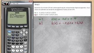 Lineare Regression  mit GTR ★ Berechnung und Grafik II [upl. by Liw914]