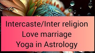 IntercasteInter religion and love marriage in Vedic Astrology [upl. by Nilloc]