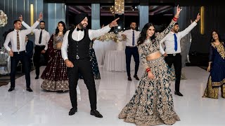 PUNJABI WEDDING RECEPTION DANCE PERFORMANCE  EKJOT amp SATPREET  SYDNEY AUSTRALIA [upl. by Hasan]