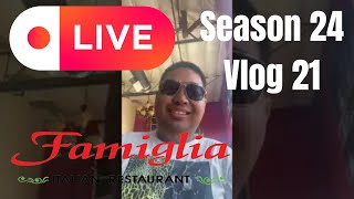 Making Our Debut to Famiglia Italian Restaurant eating Different Foods Season 24 Vlog 21 [upl. by Iralam5]