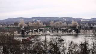 Hulton Bridge Implosion in Pittsburgh HD [upl. by Ecidnac254]