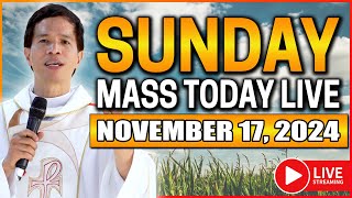 SUNDAY FILIPINO MASS TODAY LIVE  NOVEMBER 17 2024  FR JOSEPH FIDEL ROURA [upl. by Stearns]