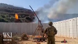 Israel Uses Medieval Trebuchet Against Hezbollah in Lebanon  WSJ News [upl. by Nerrak]