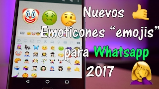 como Descargar nuevos emojis emoticones para whatsapp 2017 [upl. by Legra308]