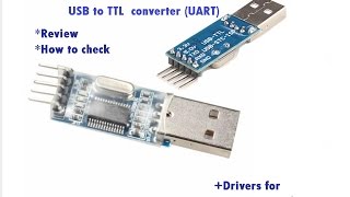 USB to TTL CH340 UART How to check Driver [upl. by Emery40]