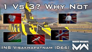 Think Twice Before Rushing This Ship  INS Visakhapatnam D66 Gameplay  Modern Warships [upl. by Joaquin28]