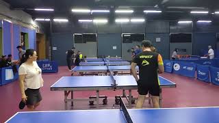 Butterfly Fan Zhendong ALC with Tenergy05 FH and HK1997 Gold BH 3rd Ball attack exercise [upl. by Teerprah]