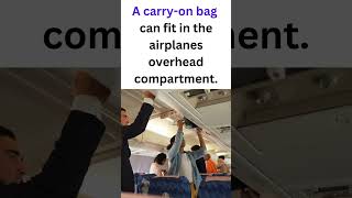 Difference Between CheckedBag Carryon Bag and Personal Item on an Airplane luggageallowance [upl. by Aiseneg]