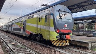 Treni Regionali Suburbani e Malpensa express in arrivo e in partenza sulla MilanoSaronno Parte 2 [upl. by Lemert515]