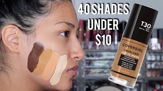 NEW COVERGIRL TRUBLEND MATTE MADE FOUNDATION  ALL DAY FOUNDATION WEAR TEST  Alexisjayda [upl. by Edana]