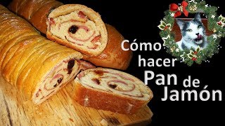 Receta de pan de jamón para estas fiestas [upl. by Ocin]