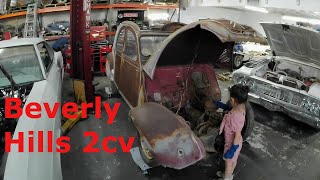 Starting to work on the BEVERLY HILLS 1956 Citroen 2cv [upl. by Edmond151]