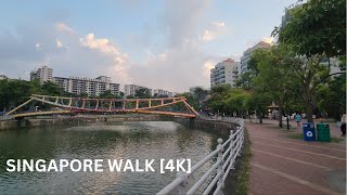 Robertson Quay Evening Walk 4K  hip neighbourhood in Singapore [upl. by Hopkins]