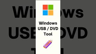 How to Create Windows USBDVD Tool shorts [upl. by Walther]