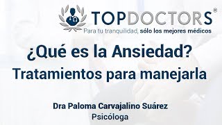 ¿Qué es la Ansiedad Tratamientos para la Ansiedad [upl. by Annaira418]