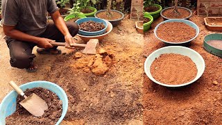 How to make potting mix and bonsai soil [upl. by Eilrebma471]