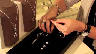 Pandora Jewelery  How To Create A Charm Necklace With A Ring Pendant [upl. by Bryana]