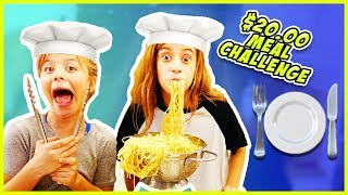 20 MEAL CHALLENGE SPAGHETTI SHOWDOWN SISVSSIS  SmellyBellyTV [upl. by Anayit]