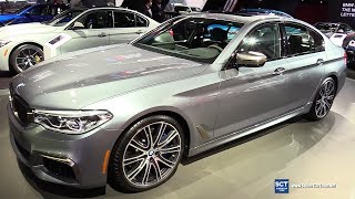 2018 BMW M550i xDrive  Exterior and Interior Walkaround  2017 LA Auto Show [upl. by Kingston]