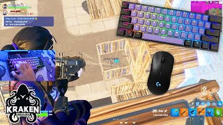 Unboxing Kraken Pro 60  Fortnite Keyboard amp Mouse Sounds ASMR Gameplay 😍 [upl. by Maddocks526]