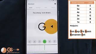 gitaar stemmen met smartphone  de Fender stemapp [upl. by Thorncombe]