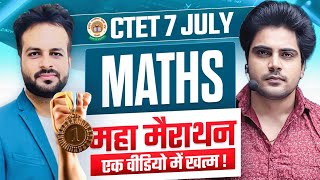 CTET 7 JULY 2024 MATHS MARATHON by Sachin Academy live 8pm [upl. by Annahsor]