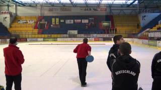 Eisstock EM 2015 Finale Herren Mannschaftsspiel GER  AUT [upl. by Nairret464]