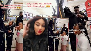 Diamond Platnumz and Shakib and Zari the Boss lady meet in South Africa [upl. by Lamarre]