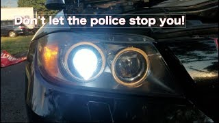 Replace your headlight bulbs BMW E90 E91 E92 [upl. by Smallman]