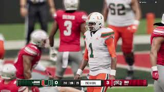 Miami Hurricanes vs UNLV Rebels  Road to CFP  College Football 25 Xbox Series X [upl. by Kjersti]