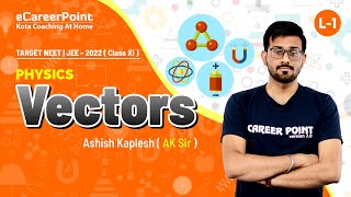 Vectors  L1  XI Students  NEET  Physics  Ashish Kaplesh AK Sir  Career Point Kota [upl. by Swain]