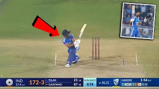 Ruturaj Gaikwad Batting 🔥 Today Match India Vs Australia 3rd T20 Highlights [upl. by Htyderem]