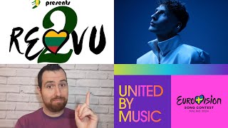 REVU2​​ Eurovision Ireland reacts to Lithuania 2024  Silvester Belt  Luktelk [upl. by Enylodnewg]