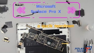 Microsoft Surface Pro X Teardown [upl. by Leahcimnaj464]