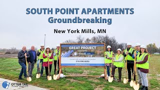 South Point Apartments  New York Mills Groundbreaking [upl. by Ahtelrac]