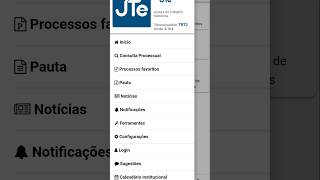 JTe ⚖️  VEJA COMO CONSULTAR PROCESSO TRABALHISTA GRATUITO  shorts [upl. by Reeva]