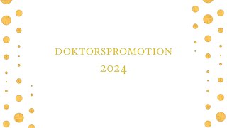 Doktorspromotion vid SLU  SLU doctoral award ceremony 2024 [upl. by Ennairb]