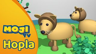 EEN BEZOEK AAN DE DIERENTUIN 🦁  HOPLA 🐇  Nederlandse Kinderseries  MojiTV [upl. by Adnam]