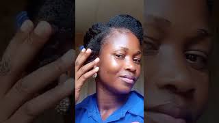 Grecian updo natural naturalselfcare hairstyles hairstyle howtostylenaturalhair natural [upl. by Nohj]