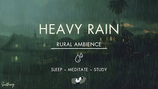 Heavy Rain No Thunder  NO MIDROLL ADS  Soothing Rain Sounds For Sleeping [upl. by Bohlin290]