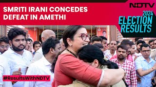 Amethi Election Result  Smriti Irani Concedes Defeat In Amethi By Congress’ Kishori Lal Sharma [upl. by Talia]