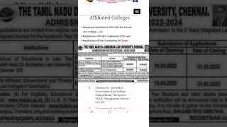 Law college admission process law college counselling 2023 admission cutoff [upl. by Lenard]