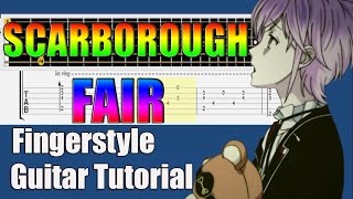 Scarborough Fair  guitar tutorial [upl. by Enyahc]