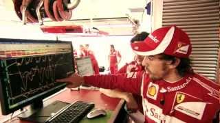 Road fuel vs race fuel in an F1 Ferrari car with Alonso [upl. by Eneroc693]