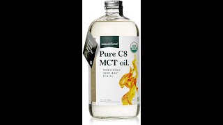 Natural Force Organic Pure C8 MCT Oil – Liquid MCT Oil in Glass Bottle [upl. by Sirap]