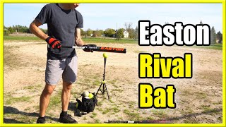 Easton Rival Slow Pitch Softball Bat Review 100 Aluminum Bat [upl. by Noyerb]