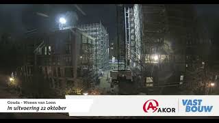 Timelapse Gouda Wonen van Loon Vastbouw Akor Oktober 2024 [upl. by Ellives900]