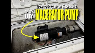 How to Repair or Replace a boat or RV Macerator Pump [upl. by Ellezig885]