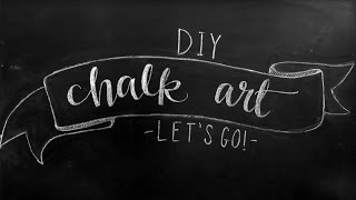 Chalkboard Art Lettering Tutorial  DIY Chalkboard Design Tips [upl. by Dempster372]